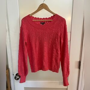 Hatley openwork knit sweater pink